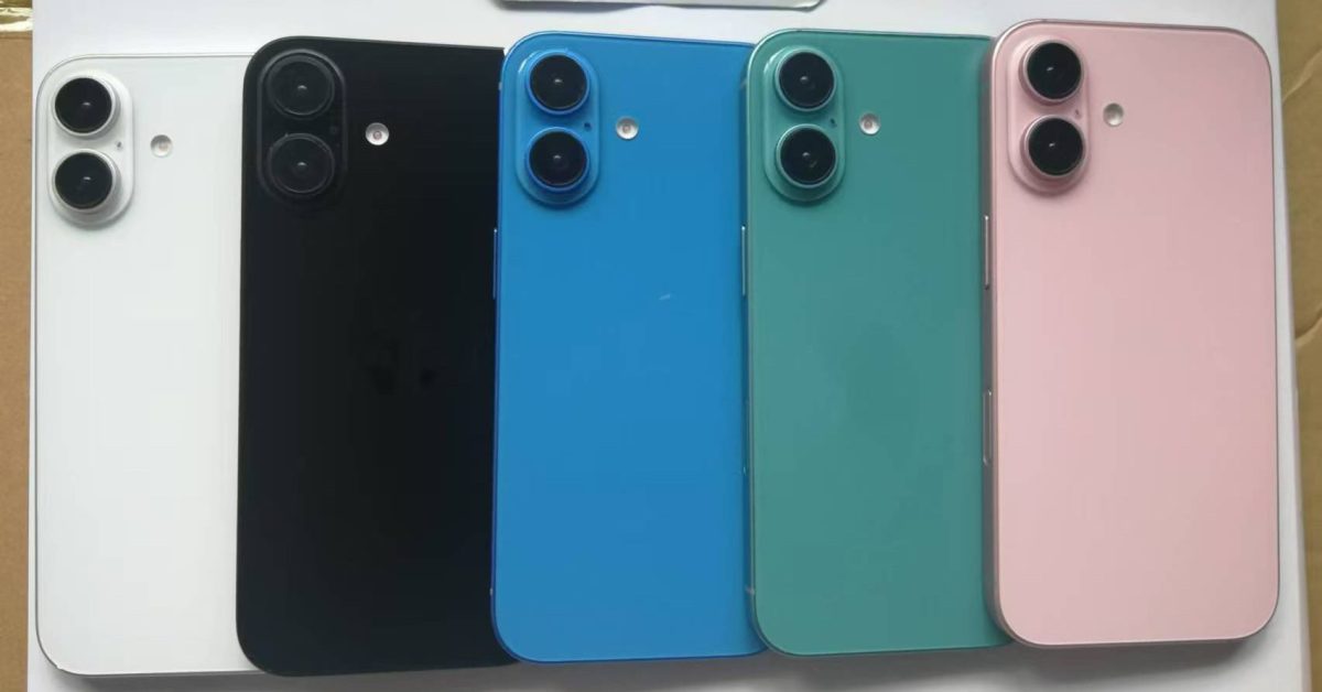 iPhone 16 colors and redesigned camera bump revealed in new image